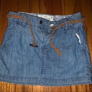 Jean toddler girl skirt